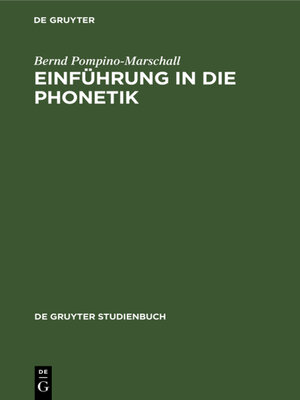 cover image of Einführung in die Phonetik